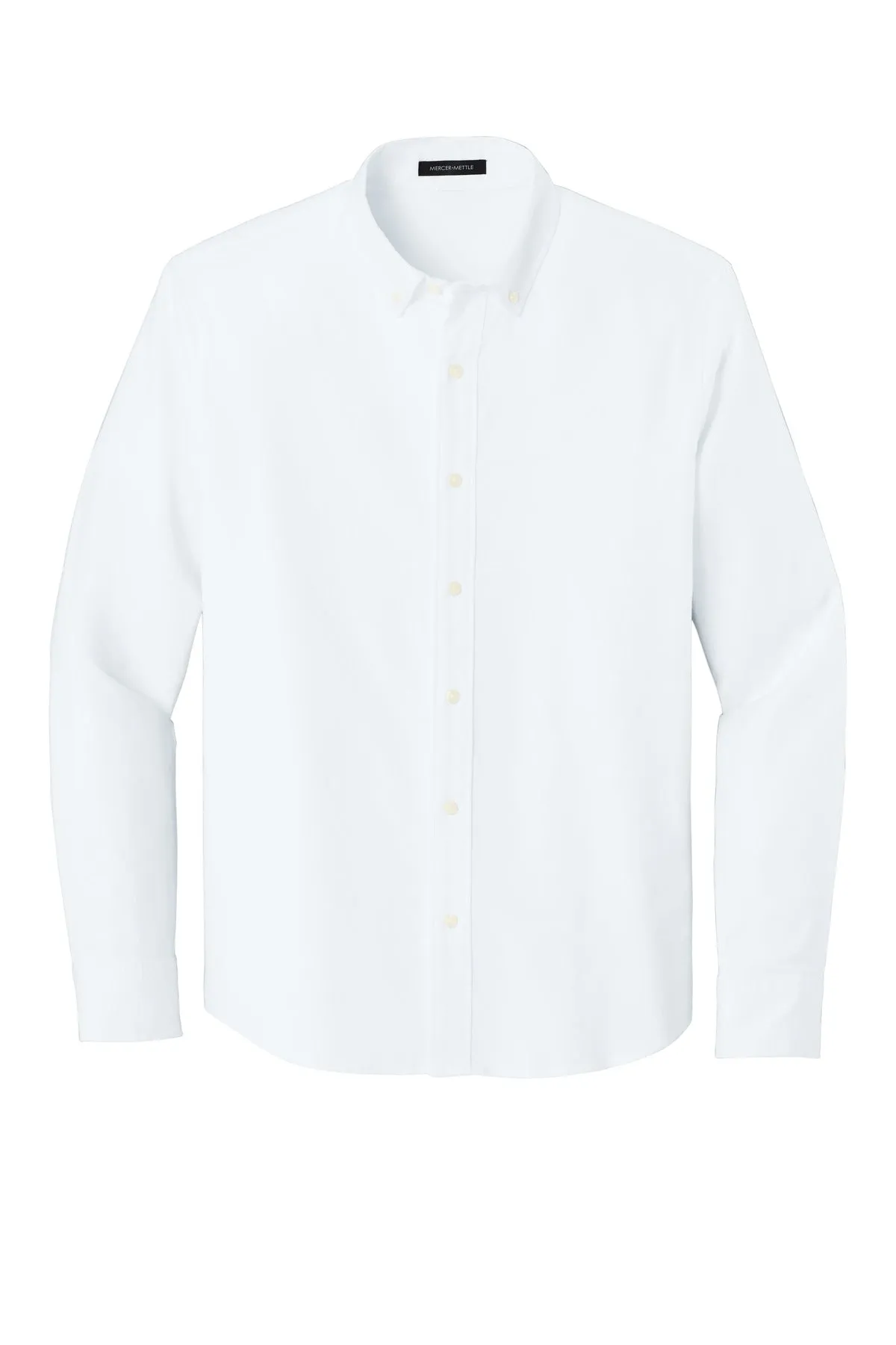 Mercer Mettle Long Sleeve Modern Oxford Shirt MM2002 White