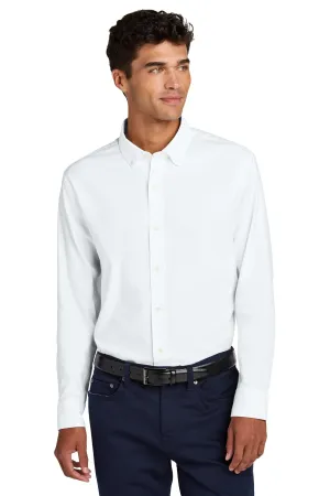 Mercer Mettle Long Sleeve Modern Oxford Shirt MM2002 White