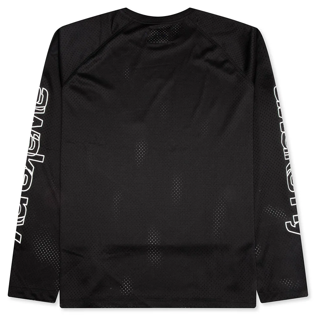Mesh L/S Top - Black