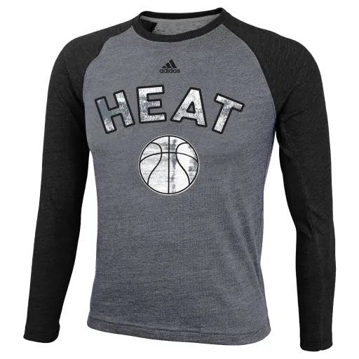 Miami Heat Adidas Raglan L/S Youth Shirt