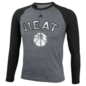 Miami Heat Adidas Raglan L/S Youth Shirt