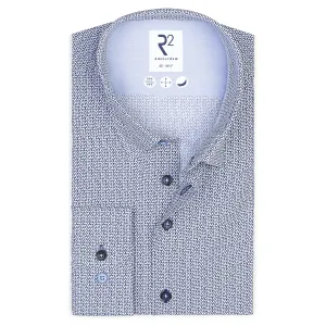 Mini print cotton shirt
