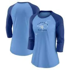 MLB Nike Next Up Tri-Blend Raglan 3/4 Sleeve T-Shirt Women's