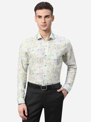 Multicolor Printed Slim Fit Party Wear Shirt | JB Studio