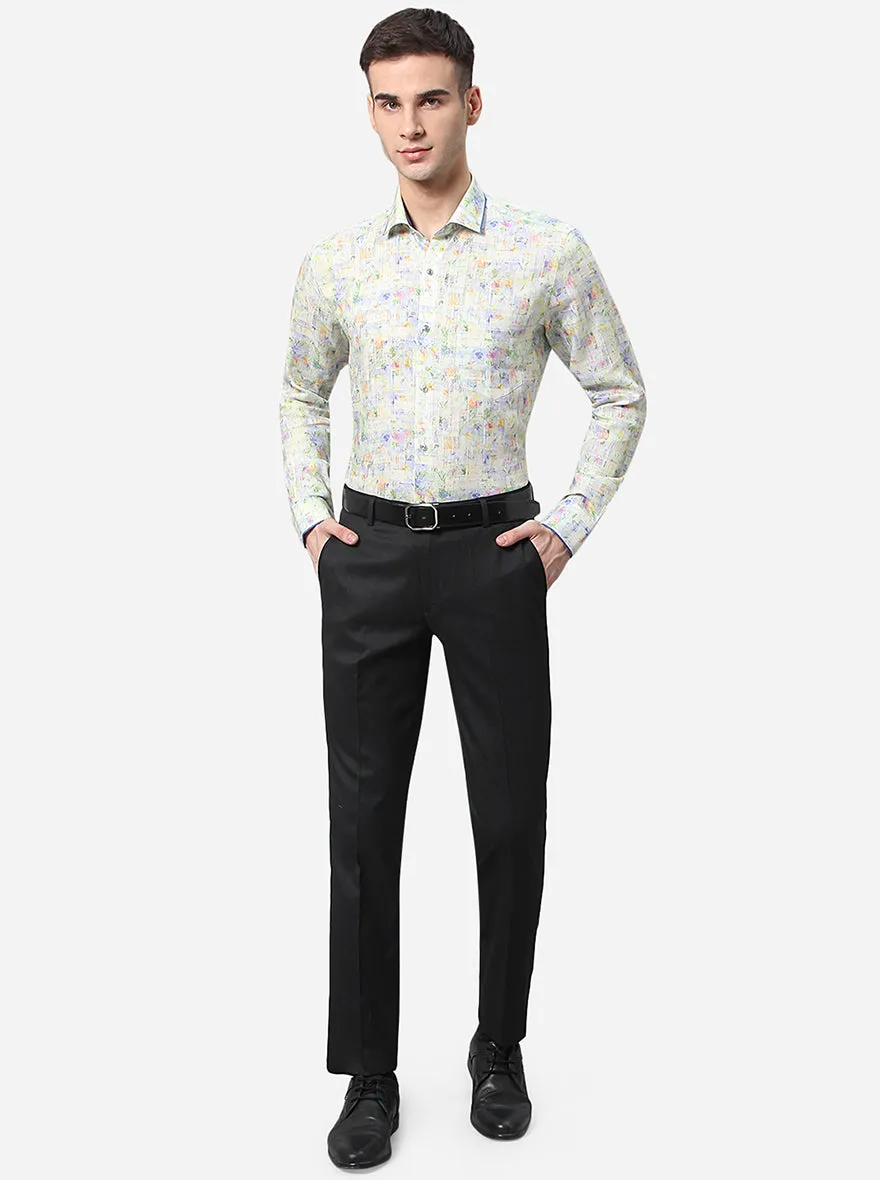 Multicolor Printed Slim Fit Party Wear Shirt | JB Studio