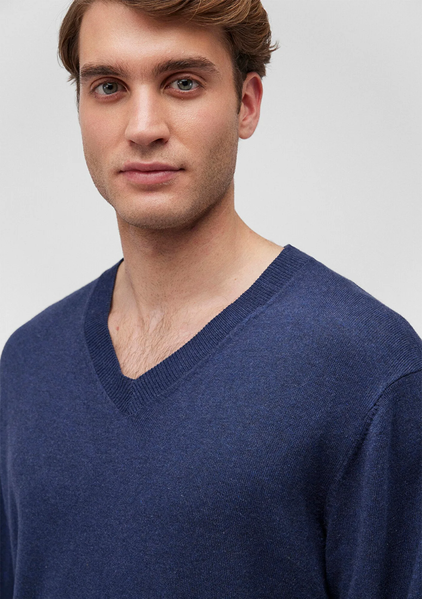 Navy Cashmere Blend Sweater