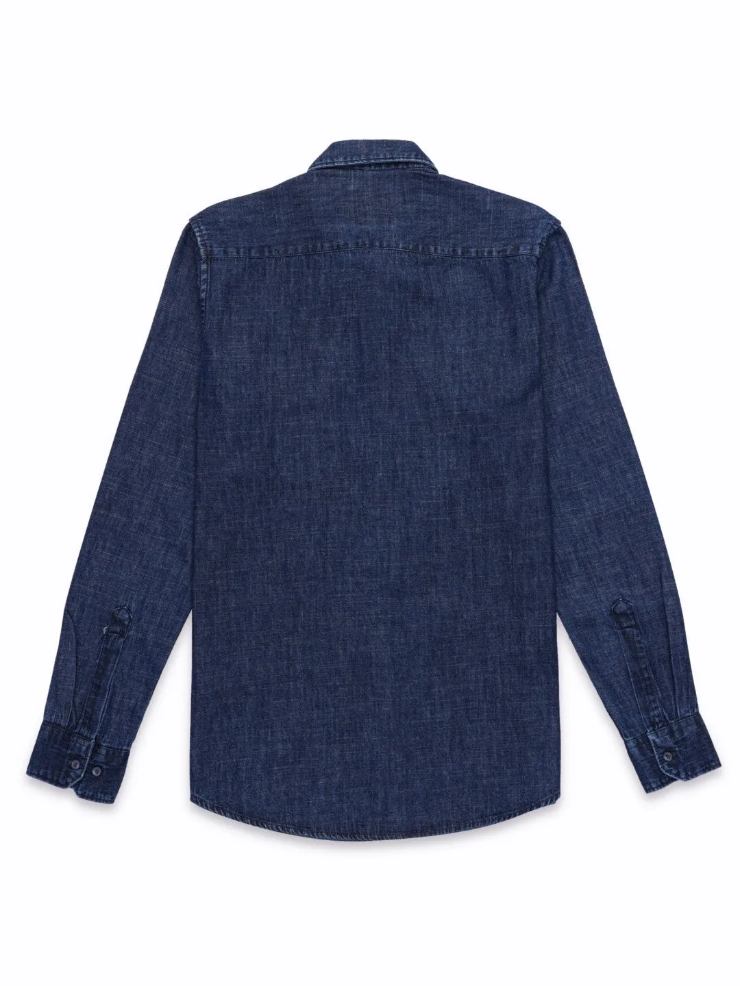 Navy Plain Denim Shirt
