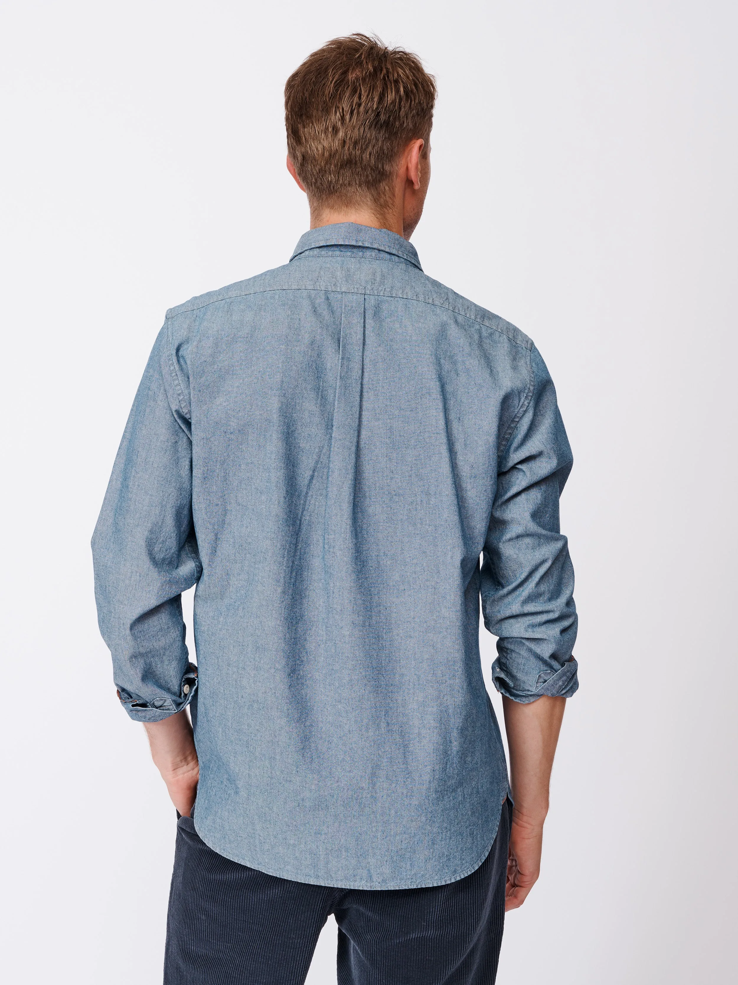 Newball Button Down Denim Shirt