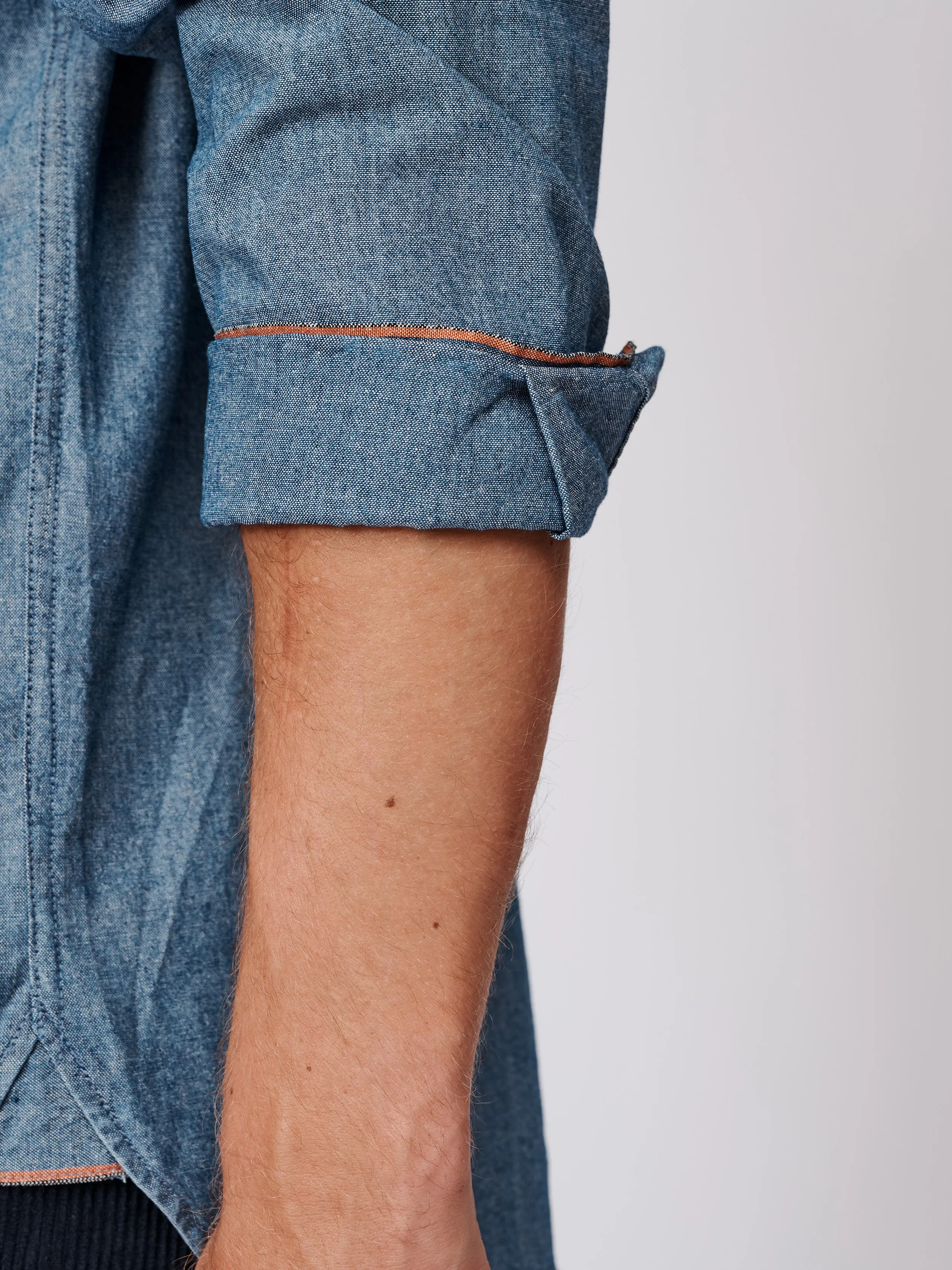 Newball Button Down Denim Shirt