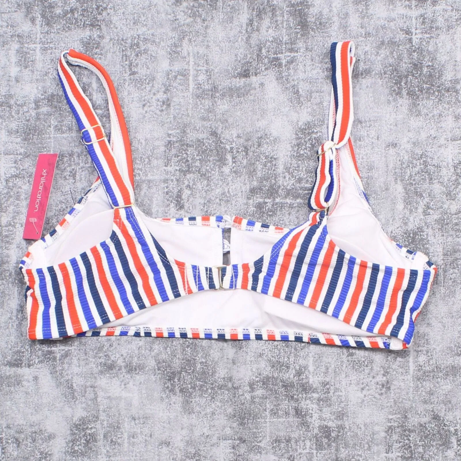 NWT Xhilaration Juniors' Ribbed Button-Front Bralette Bikini Top. AFU84T X-Large