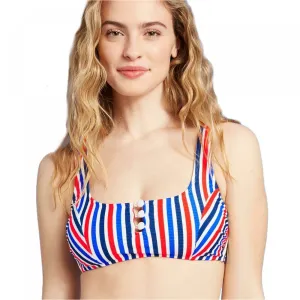 NWT Xhilaration Juniors' Ribbed Button-Front Bralette Bikini Top. AFU84T X-Large