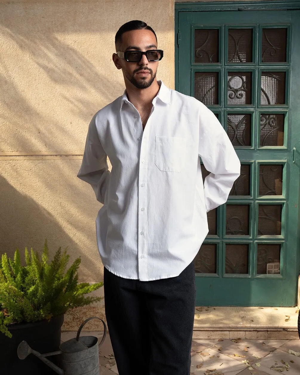 Off White Oversized Oxford Shirt
