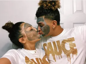 OG Gold Glitter Sauce | White Tee