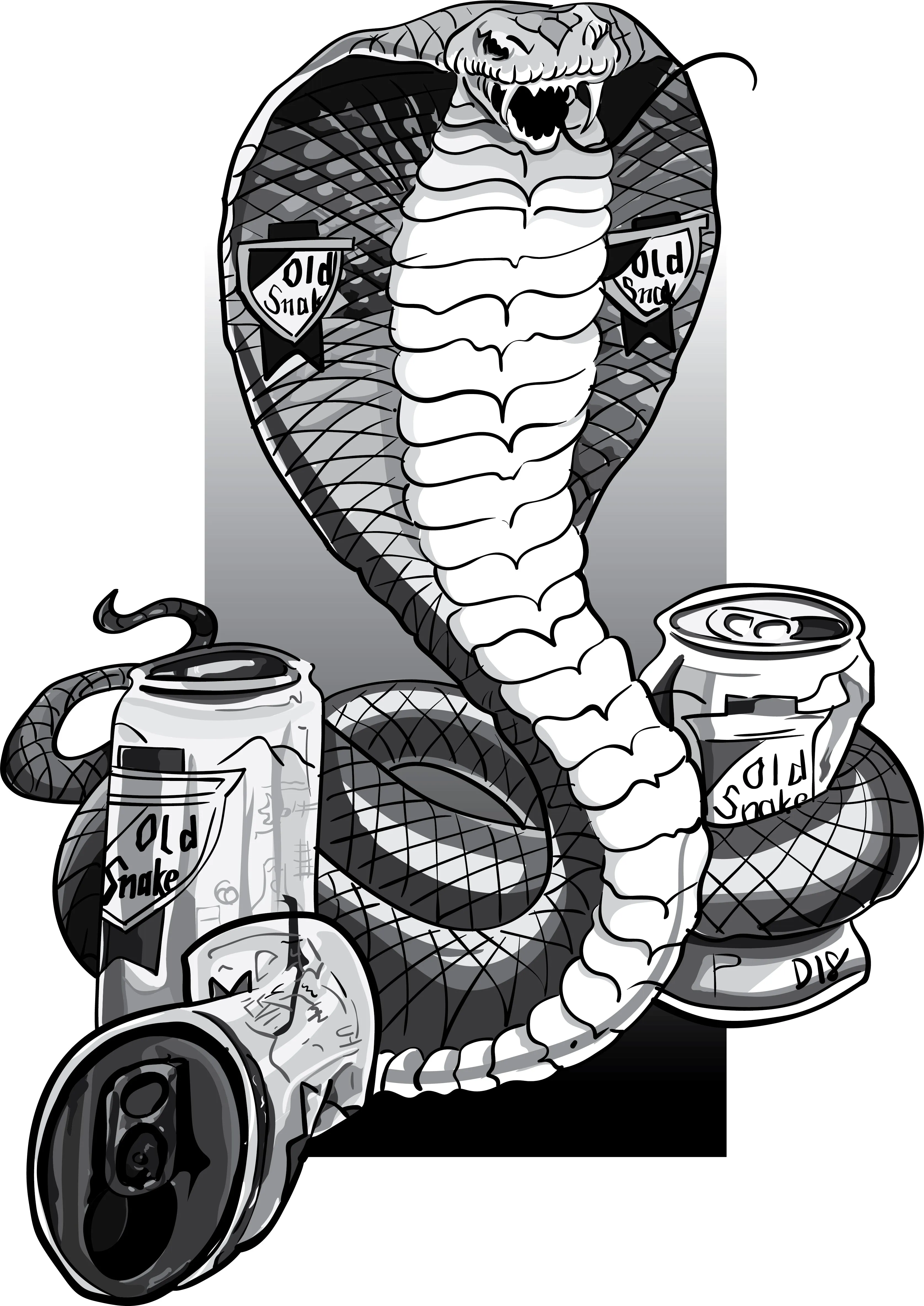Old Snake Lager Raglan T-Shirt