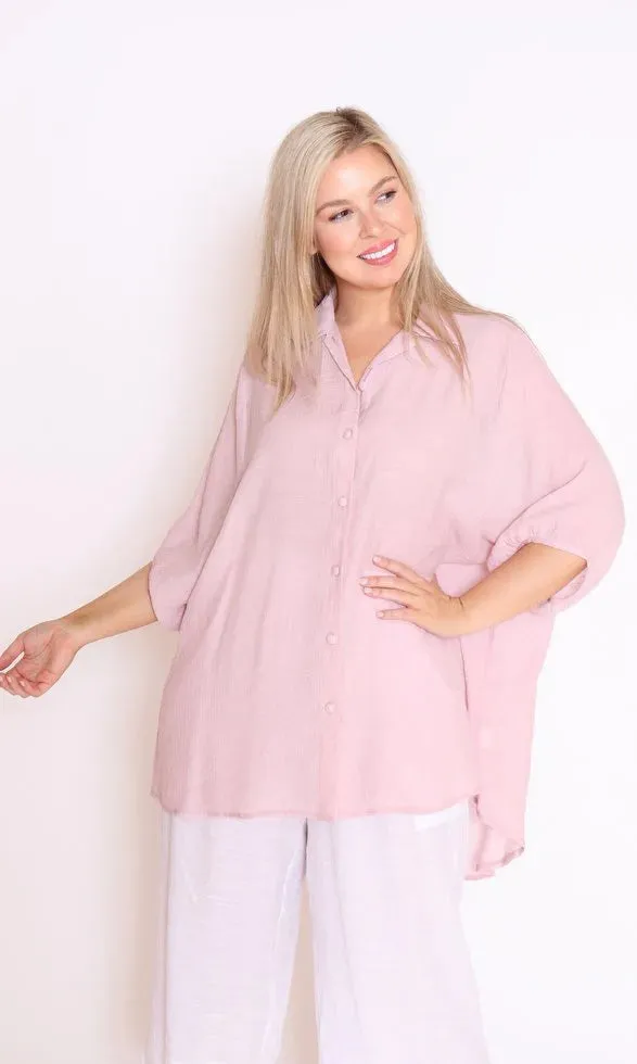 Oversized Shirt - Assorted - Cotton Village - CV7451