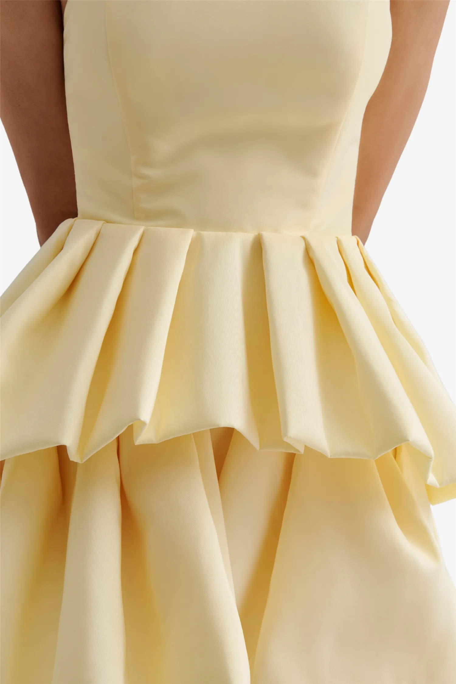 Pandora Bustier Maxi Dress Lemon