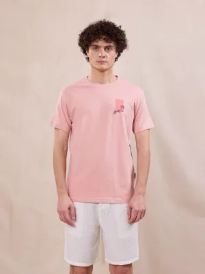 Peach Graphic Print T-Shirt