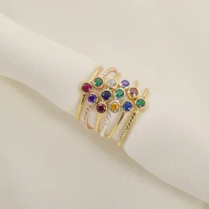 Personalized Gemstone Ring