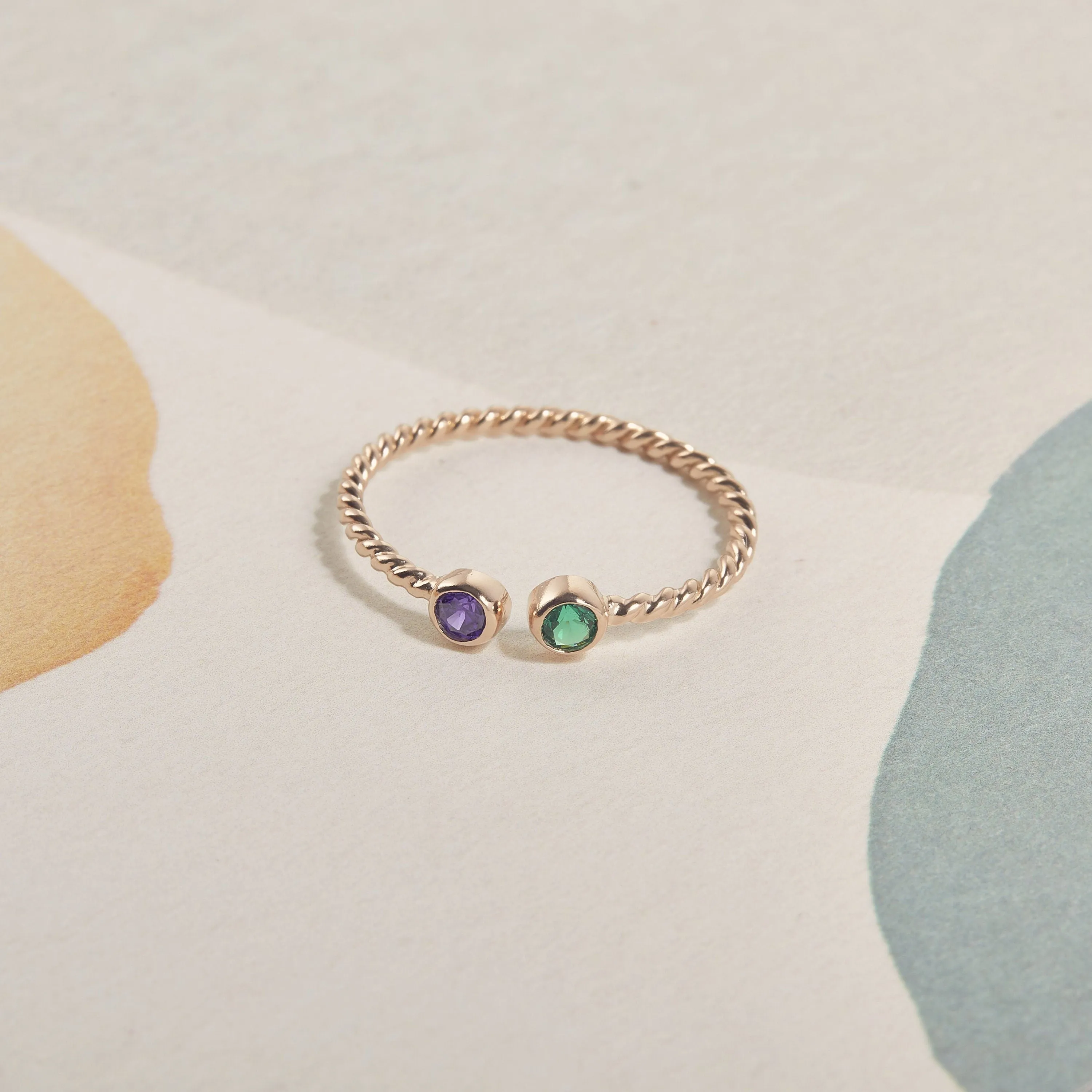 Personalized Gemstone Ring