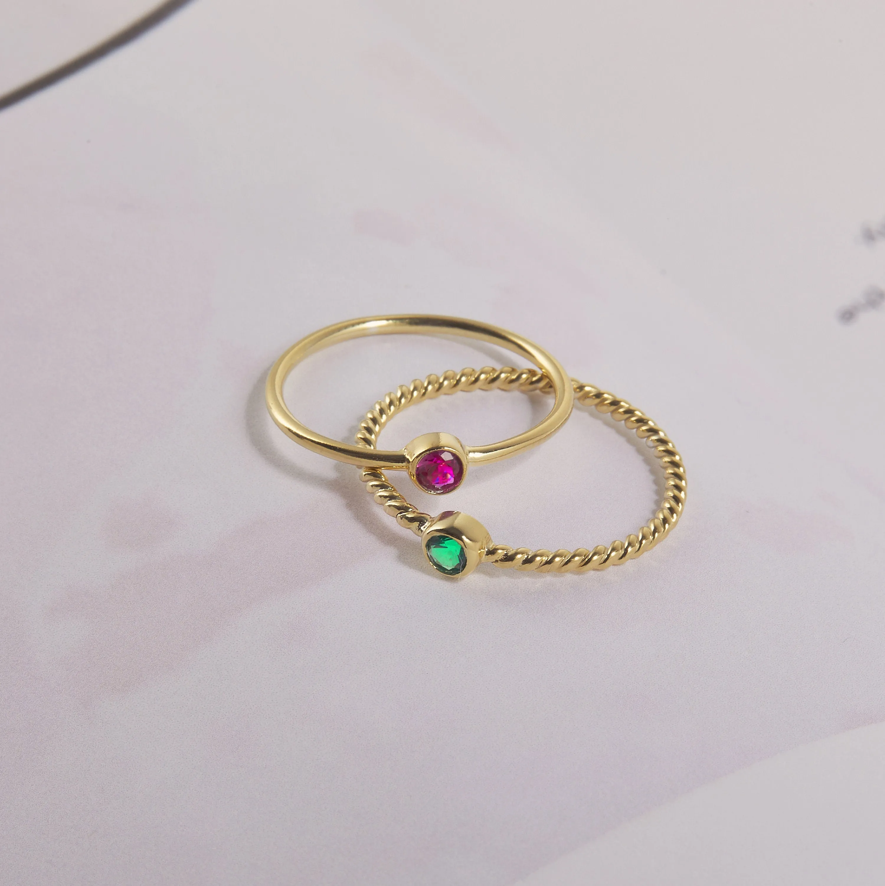 Personalized Gemstone Ring