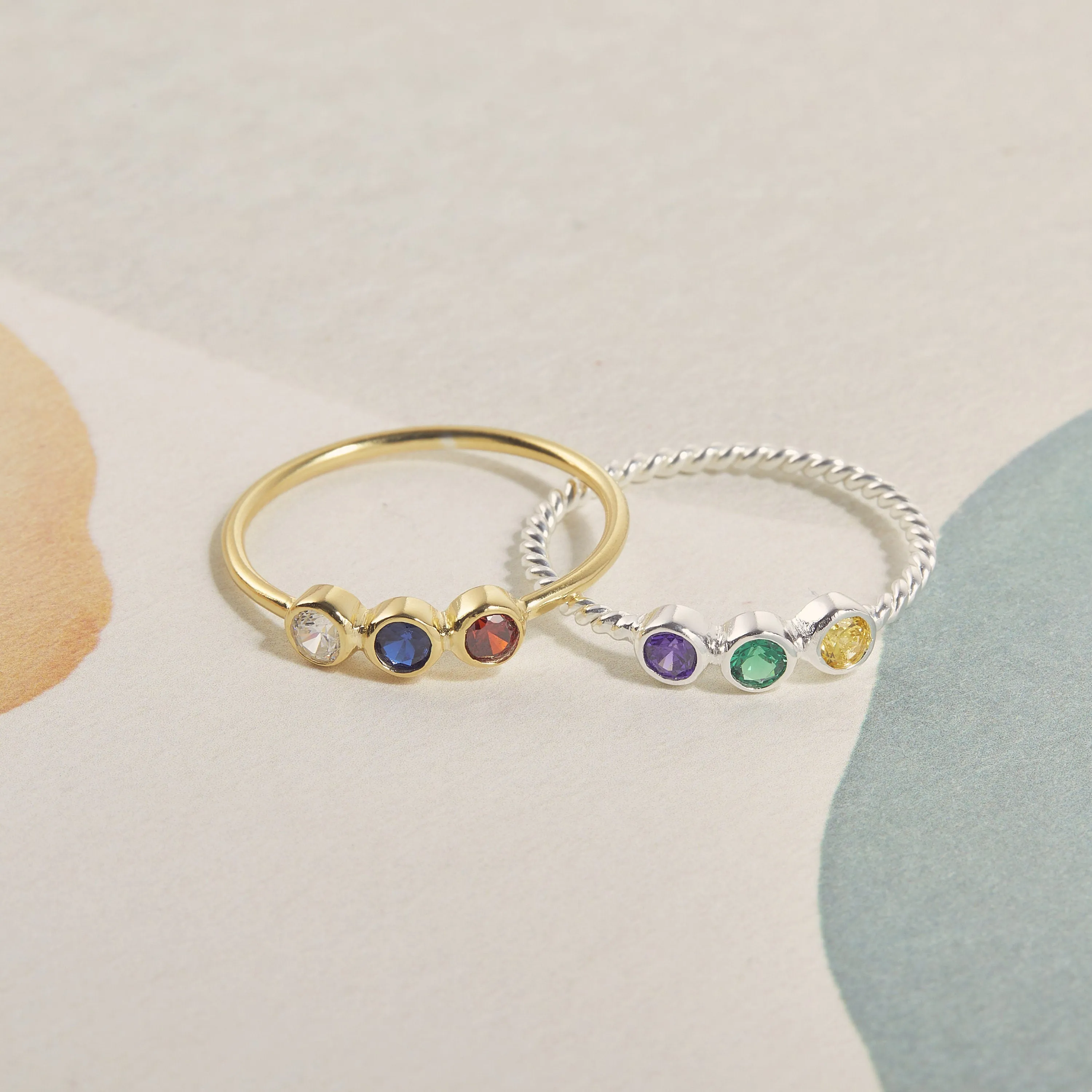 Personalized Gemstone Ring