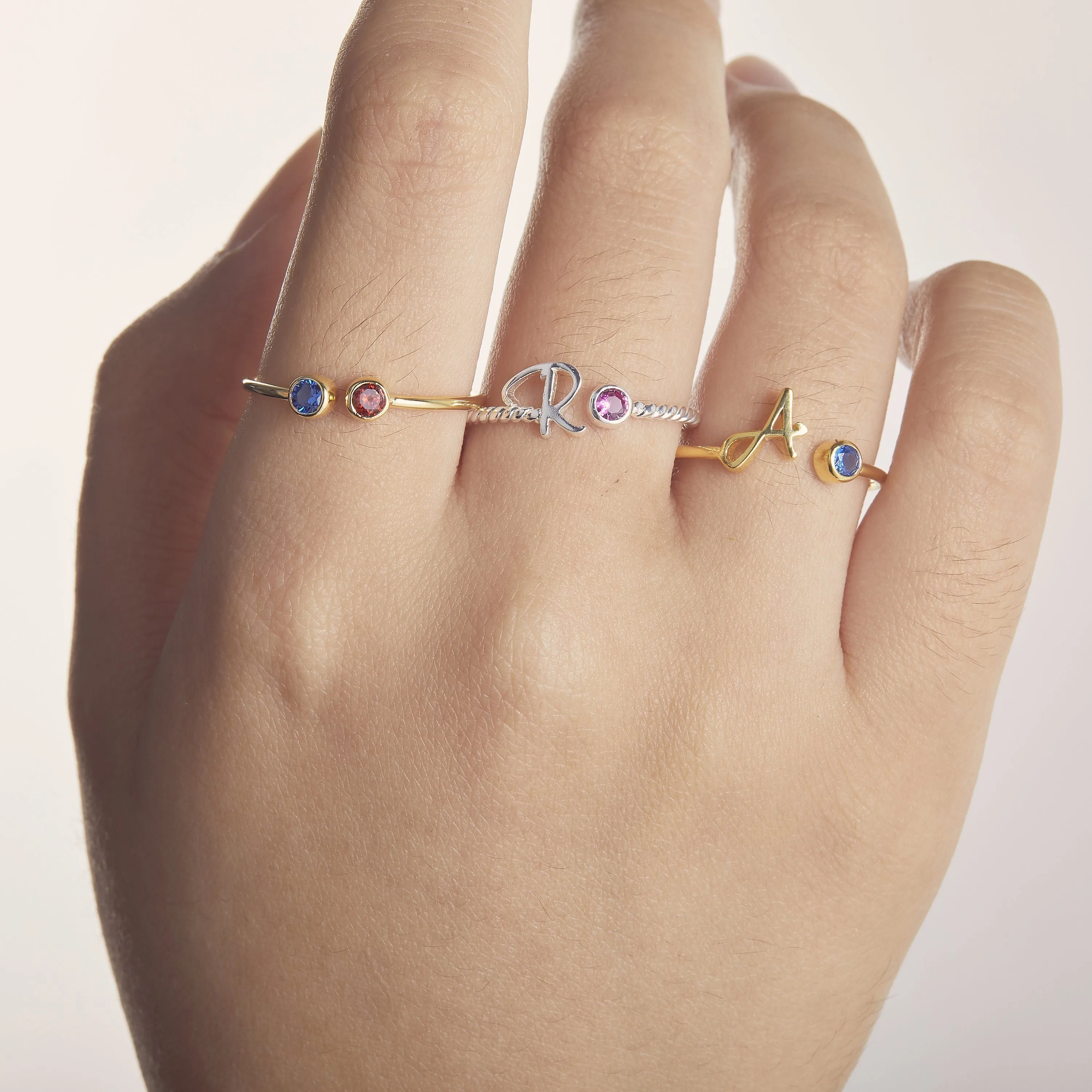 Personalized Gemstone Ring