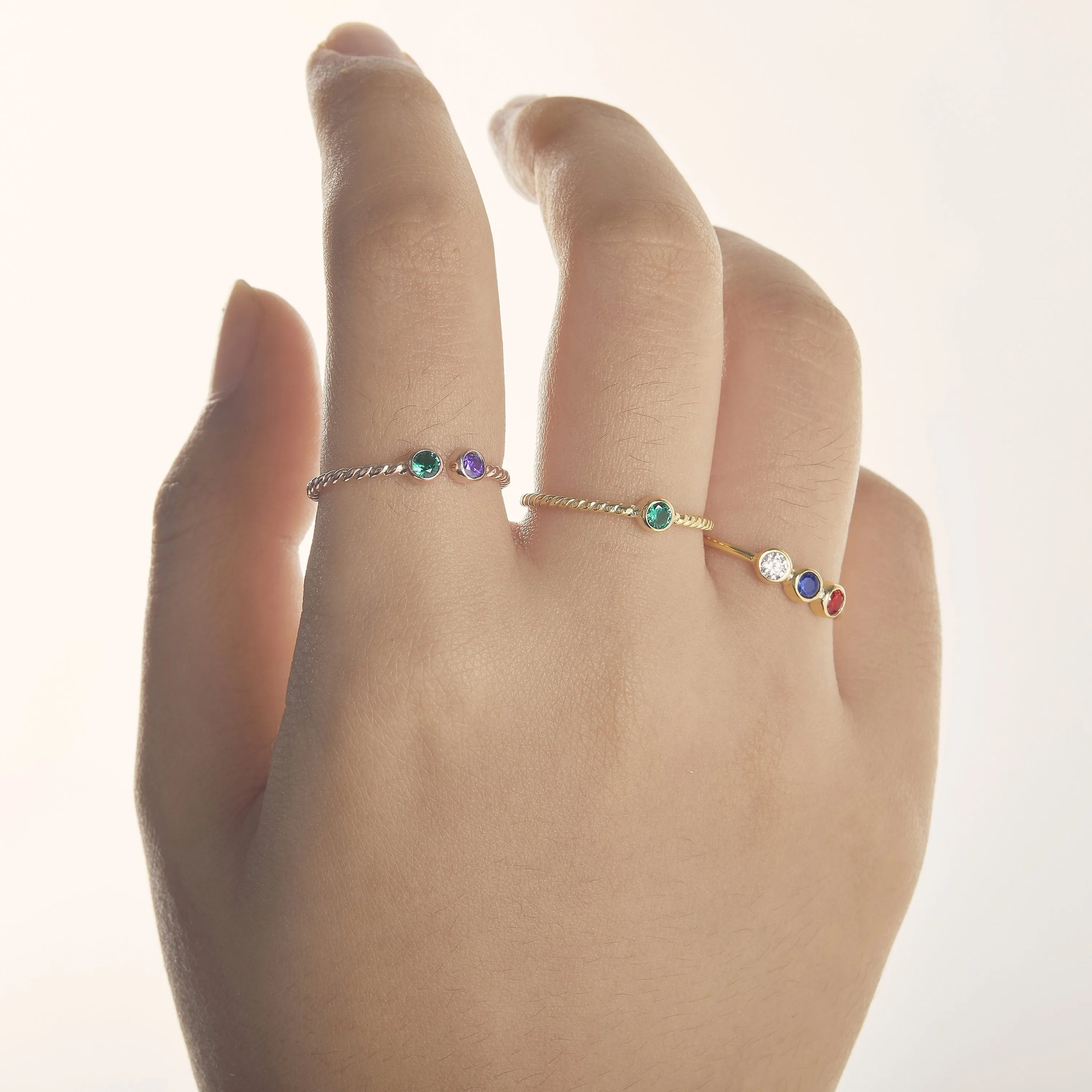 Personalized Gemstone Ring