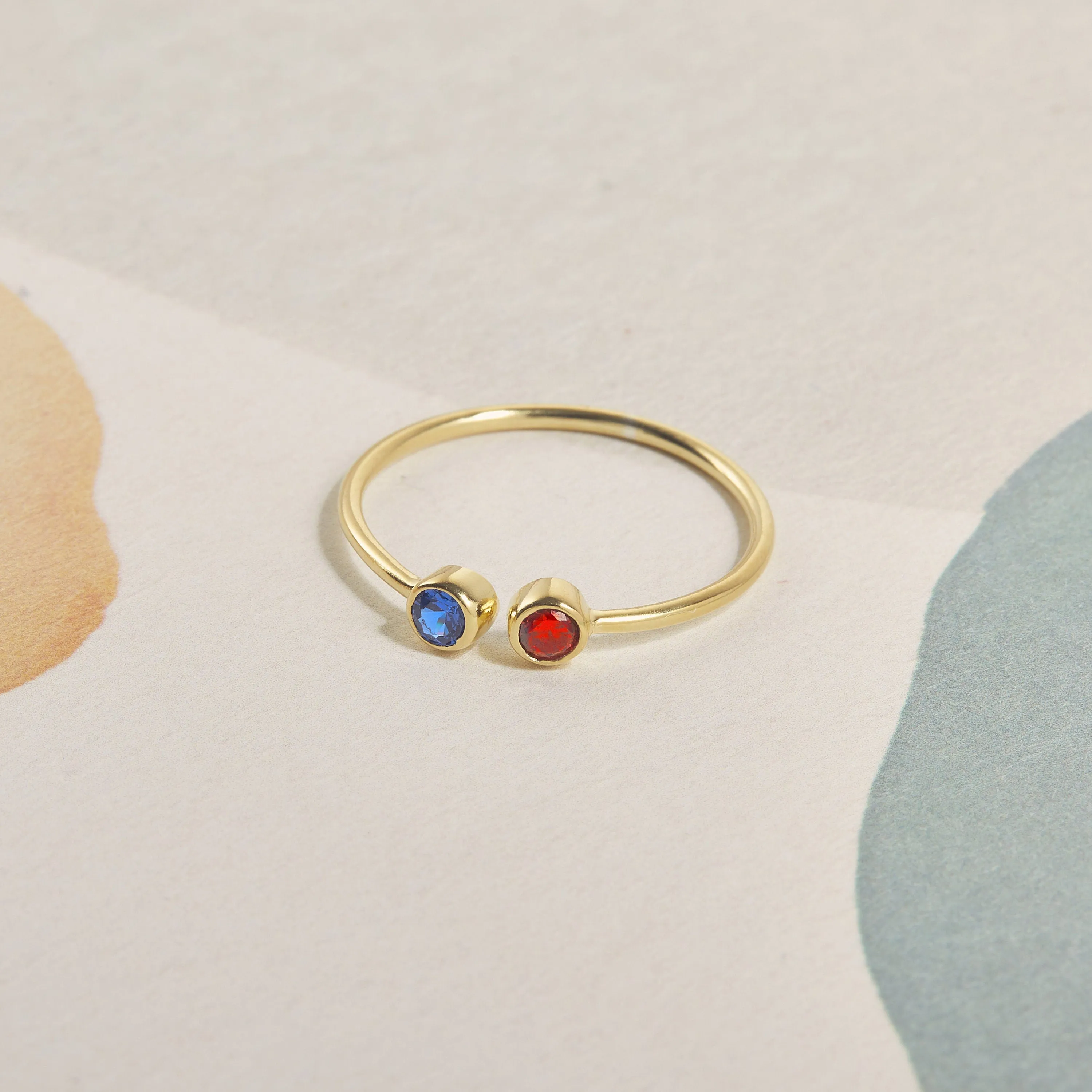 Personalized Gemstone Ring