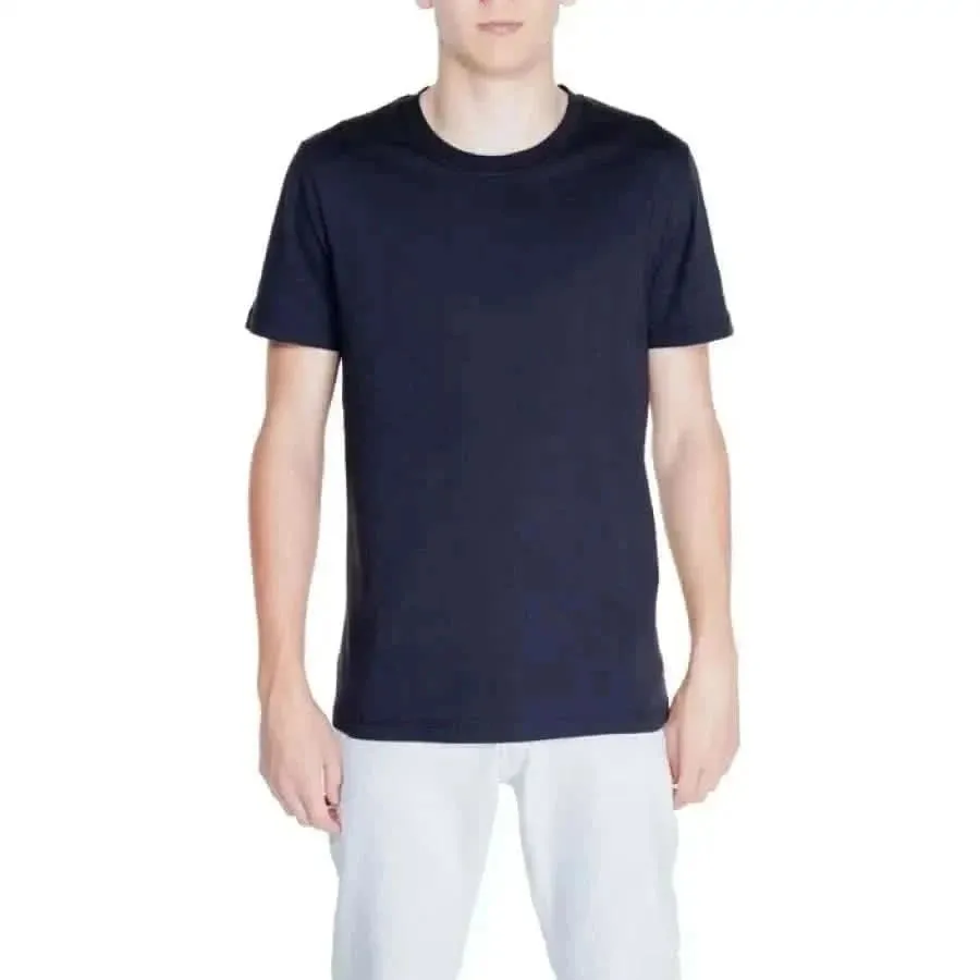 Peuterey Men's White Cotton Round Neck T-Shirt