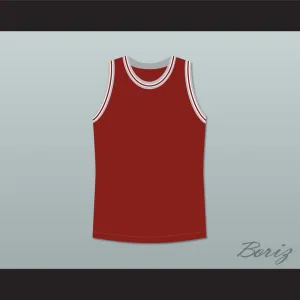 Philip Seymour Hoffman Sandy Lyle Along Came Polly Dark Red Basketball Jersey Plain Back