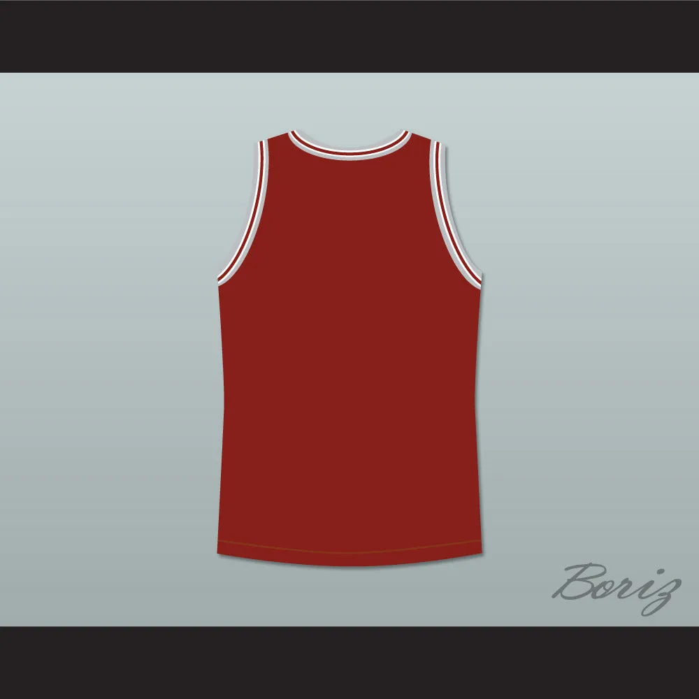 Philip Seymour Hoffman Sandy Lyle Along Came Polly Dark Red Basketball Jersey Plain Back