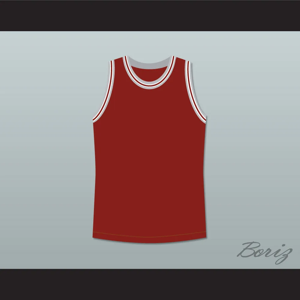 Philip Seymour Hoffman Sandy Lyle Along Came Polly Dark Red Basketball Jersey Plain Back