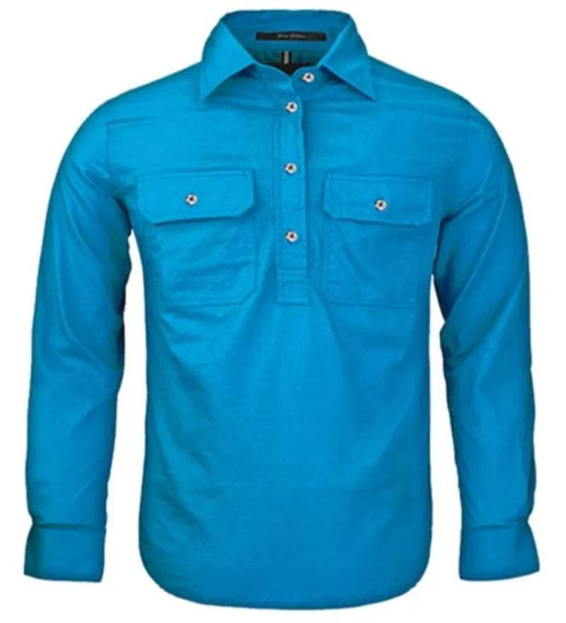 Pilbara Kids Half Button Workshirt