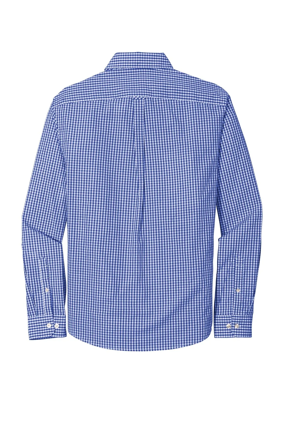 Port Authority  Broadcloth Gingham Easy Care Shirt W644 True Royal/ White