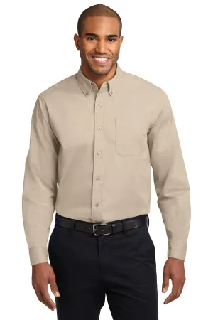Port Authority Extended Size Long Sleeve Easy Care Shirt S608ES Stone