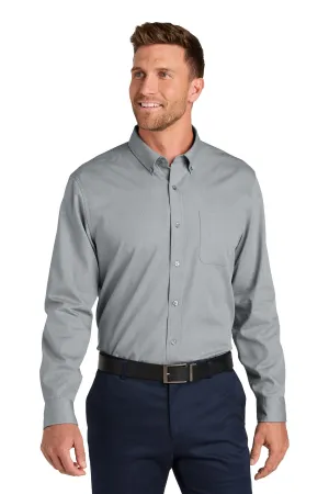 Port Authority Long Sleeve Nailhead Easy Care Shirt W816 Gusty Grey
