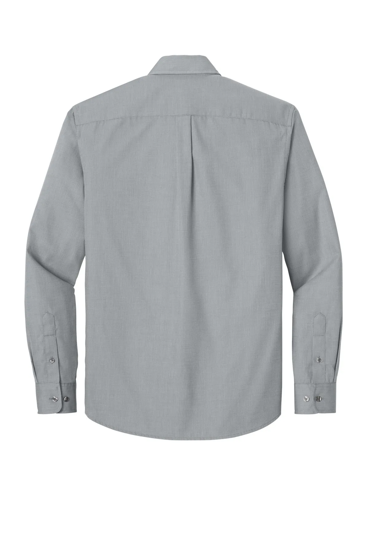 Port Authority Long Sleeve Nailhead Easy Care Shirt W816 Gusty Grey