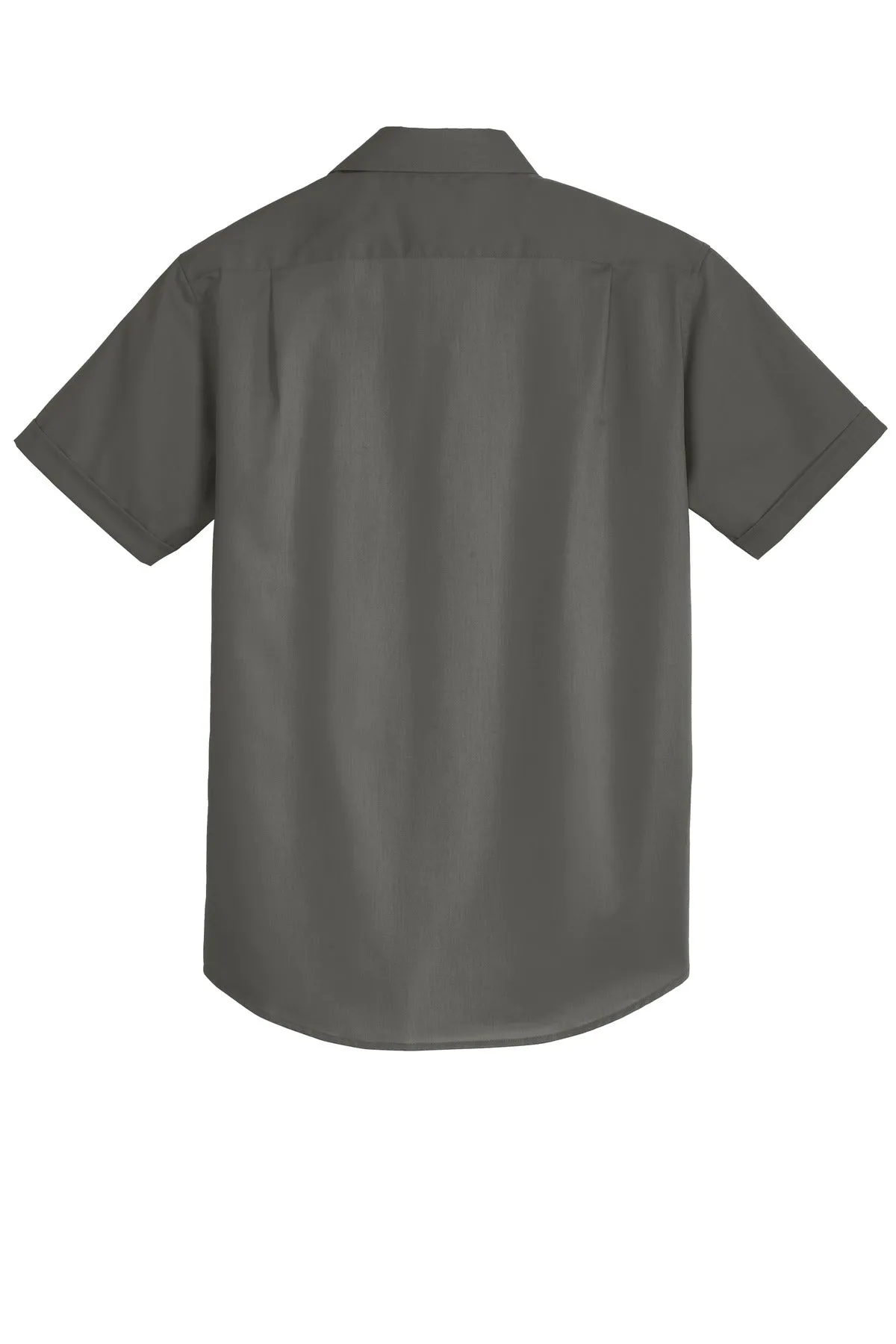 Port Authority Short Sleeve SuperPro Twill Shirt. S664 Sterling Grey