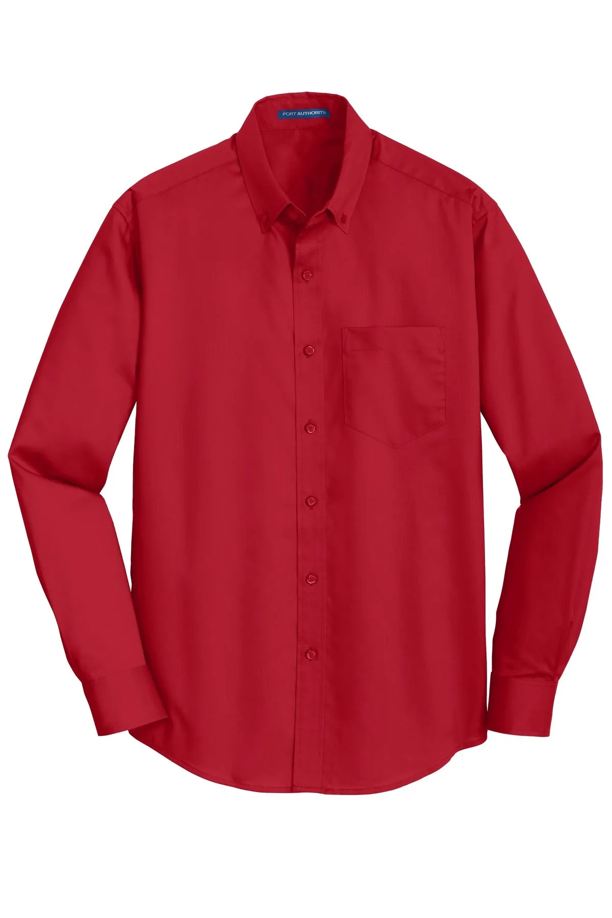 Port Authority SuperPro Twill Shirt. S663 Rich Red