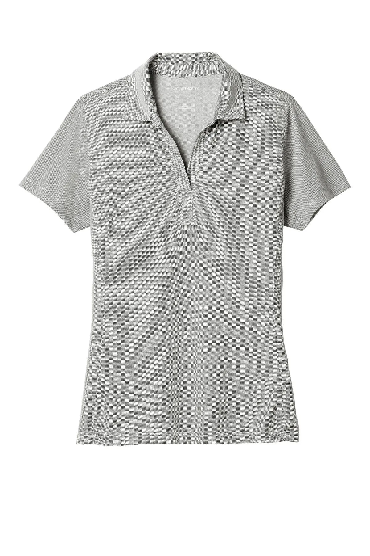 Port Authority  Women's Poly Oxford Pique Polo. LK582 Black