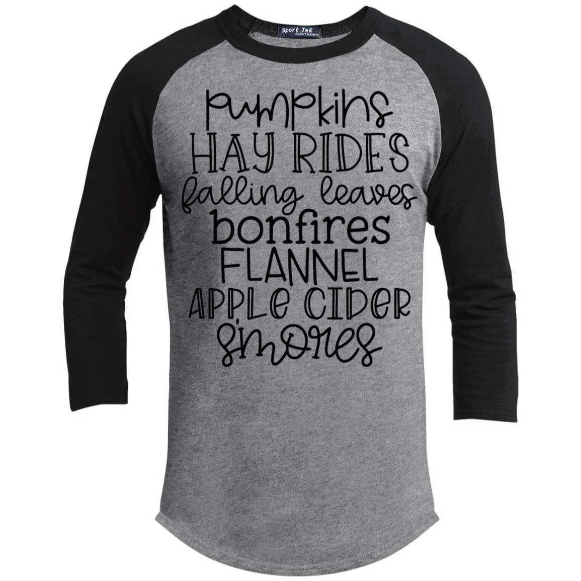 Pumpkins Hayrides Falling Leaves Raglan