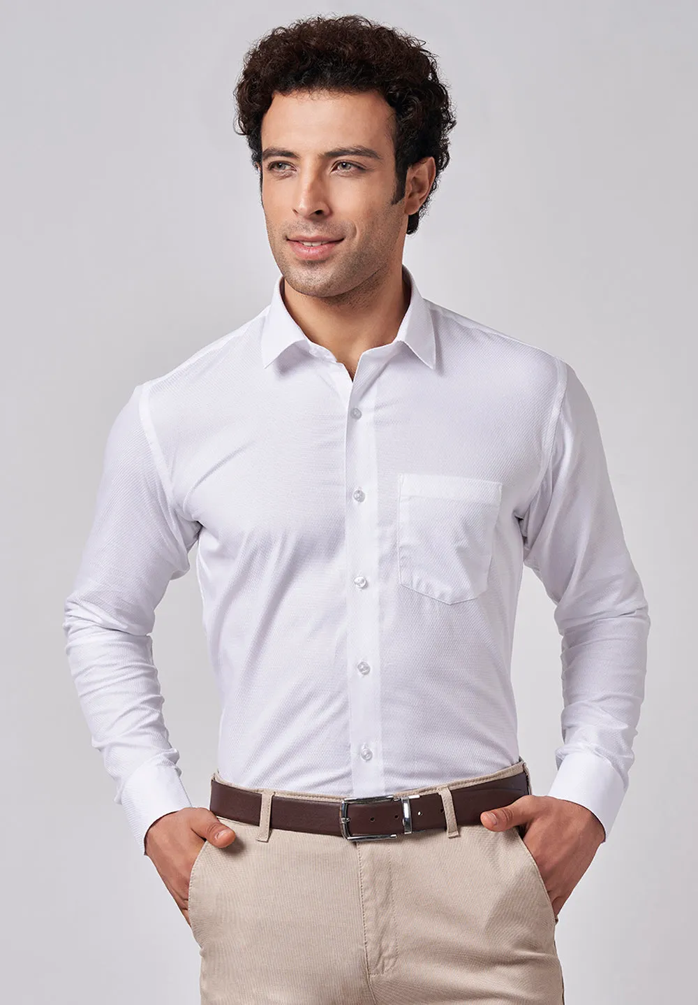 Pure Cotton Formal-slim Fit Shirt - S45149