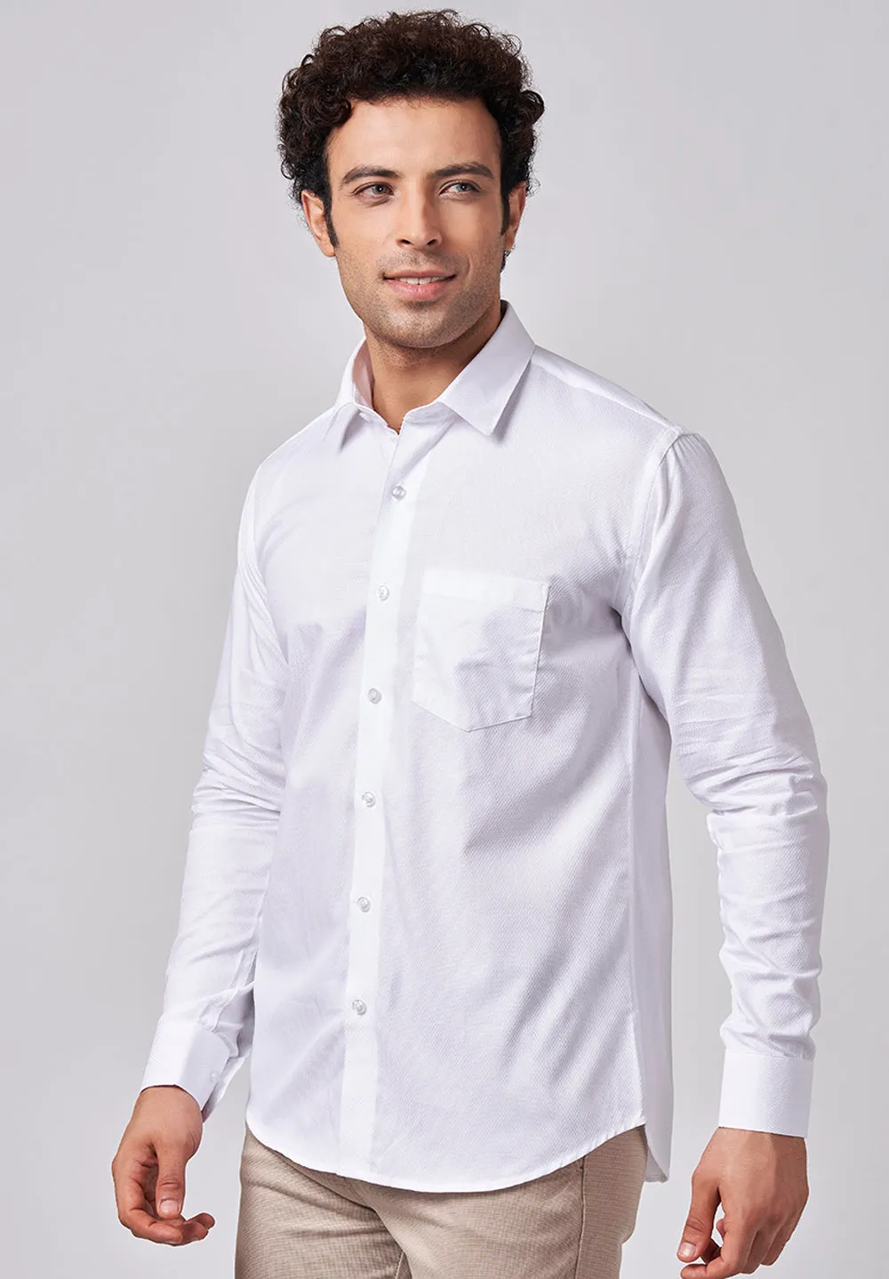 Pure Cotton Formal-slim Fit Shirt - S45149