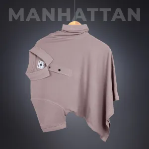 Pure Cotton Polo Plain T Shirts (Dusty Pink) Without Pocket