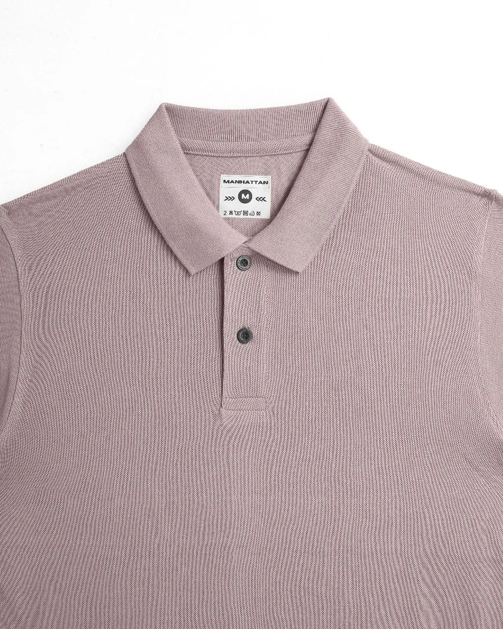 Pure Cotton Polo Plain T Shirts (Dusty Pink) Without Pocket