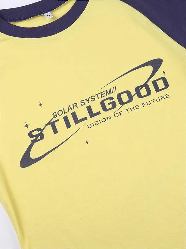 Raglan Kurzarm T-Shirt mit Still Good Motiv