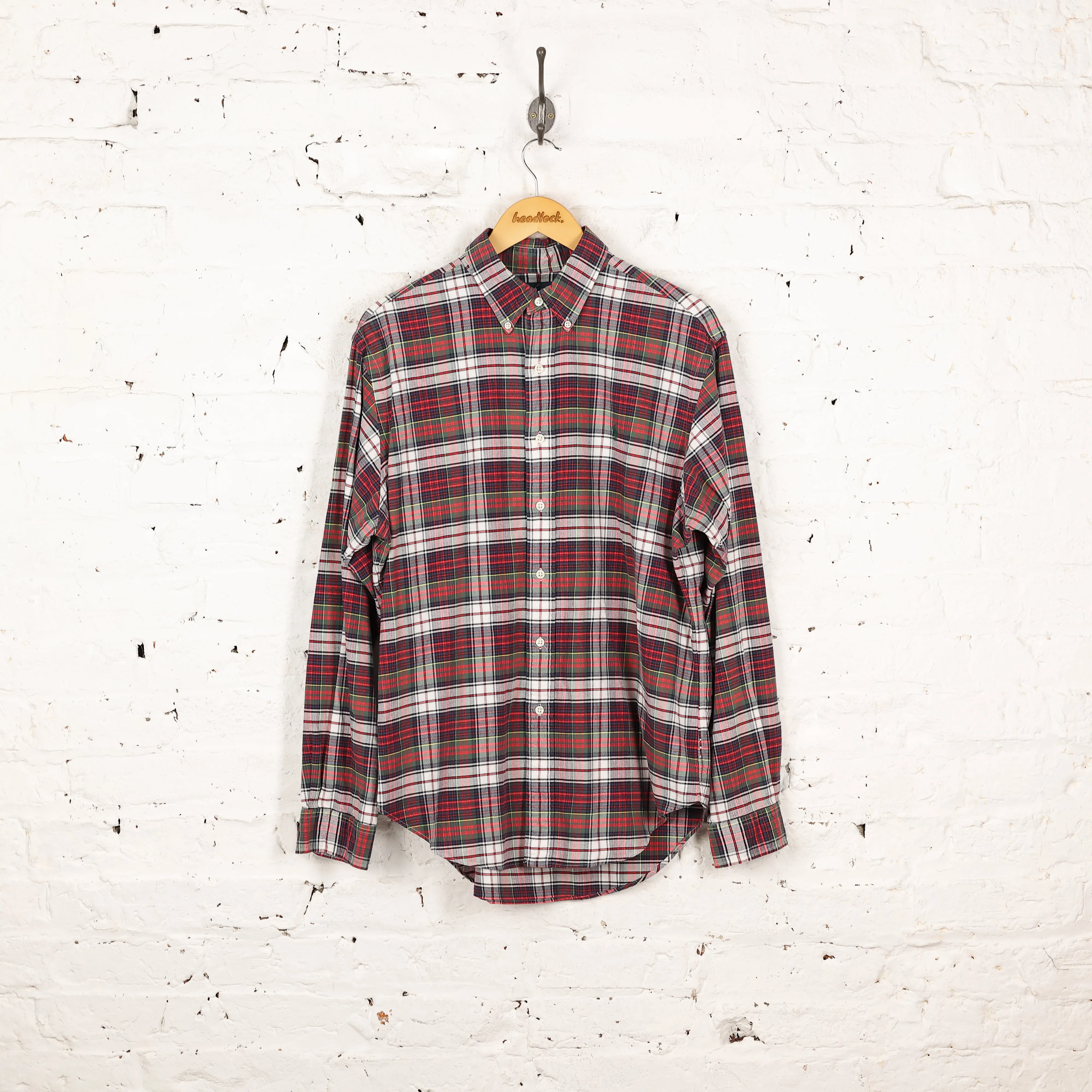 Ralph Lauren Check Shirt - White - L