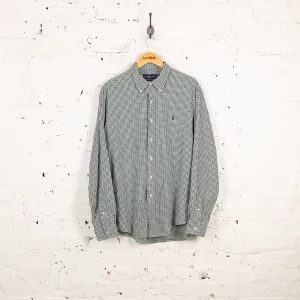 Ralph Lauren Classic Fit Gingham Shirt - Green - XL