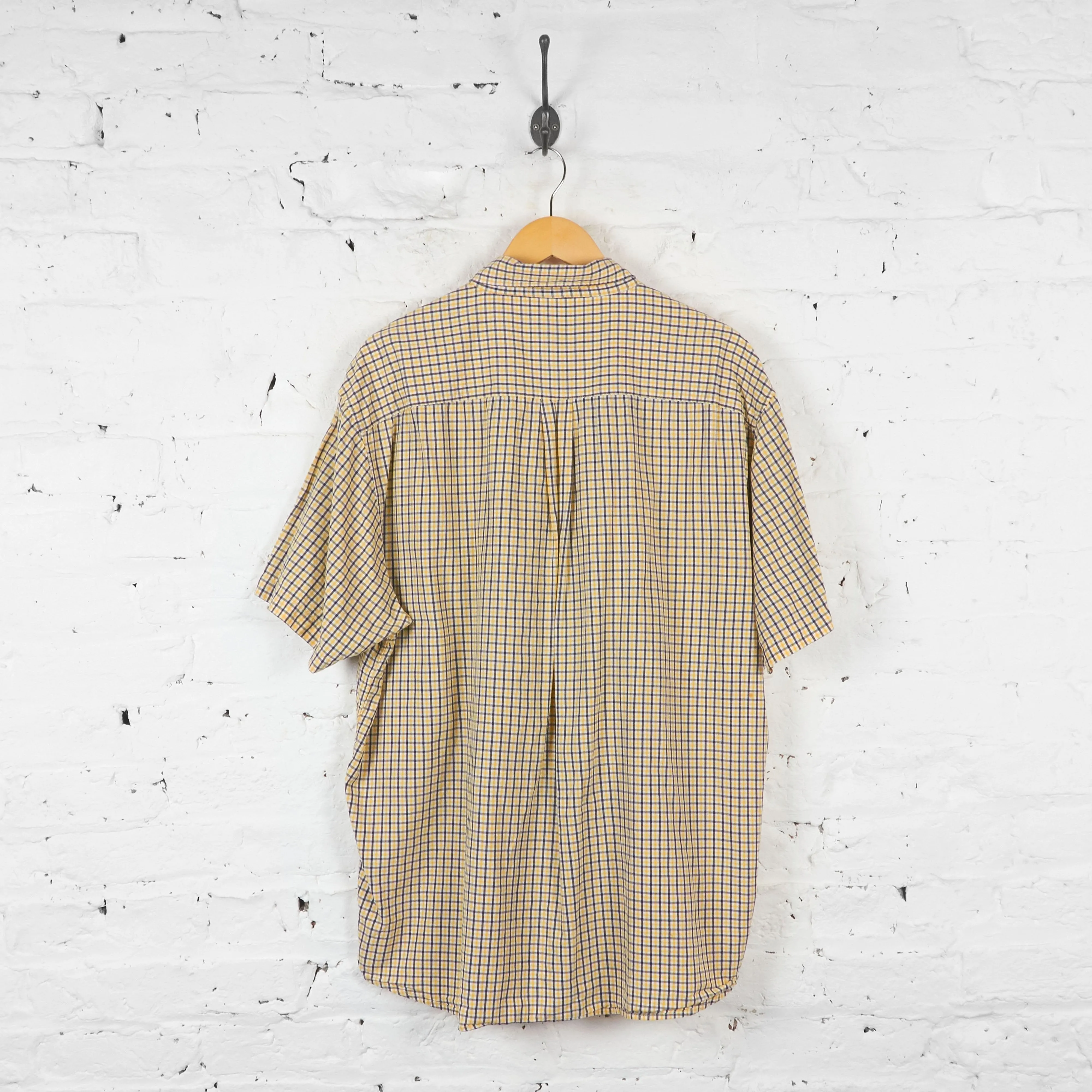 Ralph Lauren Jeans Co Short Sleeve Check Shirt - Yellow/White - XL