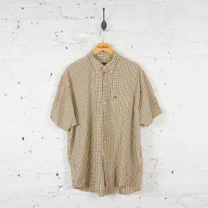 Ralph Lauren Jeans Co Short Sleeve Check Shirt - Yellow/White - XL